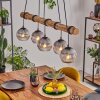 Koyoto Hanglamp, Kogellampje, Hanglamp Natuurlijke kleuren, Zwart, 5-lichts