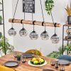 Koyoto Hanglamp, Kogellampje, Hanglamp Natuurlijke kleuren, Zwart, 5-lichts