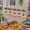 Koyoto Hanglamp, Kogellampje, Hanglamp Natuurlijke kleuren, Zwart, 5-lichts