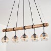 Koyoto Hanglamp, Kogellampje, Hanglamp Natuurlijke kleuren, Zwart, 5-lichts