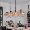 Gastor Hanglamp, Kogellampje, Hanglamp Amber, Duidelijk, 4-lichts