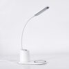 Debelmose Bureaulamp, Tafellamp LED Wit, 1-licht