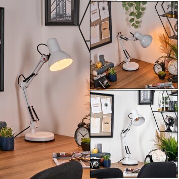 Nurmasuando Tafellamp, Leeslamp Zwart, Wit, 1-licht