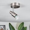 Trio verlichting Gropptorp Plafondlamp, Plafondspot Nikkel mat, 1-licht