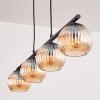 Koyoto Hanglamp, Kogellampje, Hanglamp Amber, 4-lichts