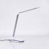 Vringelby Bureaulamp, Tafellamp, Leeslamp LED Zilver, Wit, 1-licht