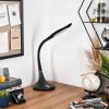 Toggerbo Bureaulamp, Tafellamp, Leeslamp LED Zwart, 1-licht