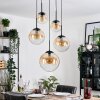 Gastor Hanglamp, Kogellampje, Hanglamp Amber, Duidelijk, 5-lichts