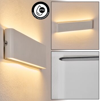 Gamas Wandlamp voor buiten, Badkamerlamp, Wandlamp, Muurspot Wit, 1-licht