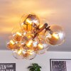 Gastor Plafondlamp, Kogellampje Amber, Duidelijk, 10-lichts