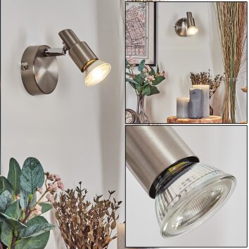 Gropptorp Wandlamp, Muurspot Nikkel mat, 1-licht