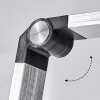 Aldeias Bureaulamp, Tafellamp, Leeslamp LED Zwart, Zilver, 1-licht