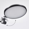 Aldeias Bureaulamp, Tafellamp, Leeslamp LED Zwart, Zilver, 1-licht