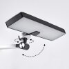 Pedreiras Bureaulamp, Tafellamp, Leeslamp LED Zwart, Zilver, 1-licht