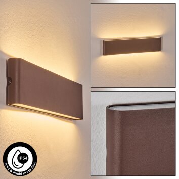 Gamas Wandlamp voor buiten, Badkamerlamp, Wandlamp, Muurspot Roest, 1-licht