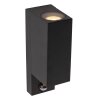 Lucide IR Wandlamp voor buiten Zwart, 2-lichts, Bewegingsmelder