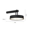 Lichten Direct ARMA Hanglamp LED Zwart, 1-licht