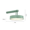 Lichten Direct ARMA Hanglamp LED Groen, 1-licht