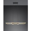 Trio verlichting ALBANY Hanglamp LED Zwart-Goud, 1-licht, Afstandsbediening