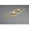 Trio verlichting ALBANY Hanglamp LED Zwart-Goud, 1-licht, Afstandsbediening