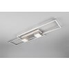 Trio verlichting ALBANY Plafondlamp LED Nikkel mat, 1-licht, Afstandsbediening