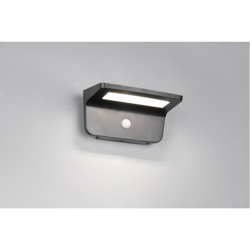 Reality Atico Wandlamp LED Zwart, 1-licht, Bewegingsmelder