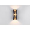 Trio verlichting Coat Wandlamp Zwart-Goud, 2-lichts