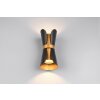 Trio verlichting Coat Wandlamp Zwart-Goud, 2-lichts