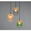 Trio verlichting Cork Hanglamp Kleurrijk, 3-lichts