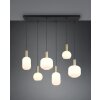 Trio verlichting Diva Hanglamp Messing, 6-lichts