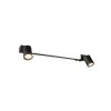 Trio verlichting Enrico Wandlamp LED Zwart, 3-lichts