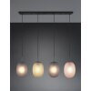 Trio verlichting Facette Hanglamp Zwart, 4-lichts