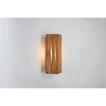 Trio verlichting Karuni Wandlamp Hout licht, 1-licht