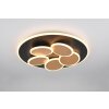 Trio verlichting Mandala Plafondlamp LED Zwart-Goud, 1-licht, Afstandsbediening