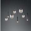 Trio verlichting Mataro Hanglamp Zwart, 8-lichts