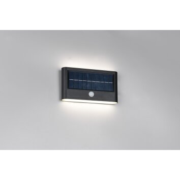 Reality Ramos Wandlamp LED Zwart, 1-licht, Bewegingsmelder