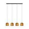 Trio verlichting SMILLA Hanglamp Zwart, 4-lichts