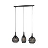 Trio verlichting SORAYA Hanglamp Zwart, 3-lichts