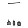 Trio verlichting SORAYA Hanglamp Zwart, 3-lichts