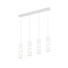 Trio verlichting Stream Hanglamp Wit, 4-lichts