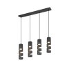 Trio verlichting Stream Hanglamp Zwart, 4-lichts