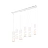 Trio verlichting Stream Hanglamp Wit, 6-lichts