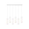 Trio verlichting Stream Hanglamp Wit, 6-lichts