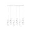 Trio verlichting Stream Hanglamp Wit, 6-lichts