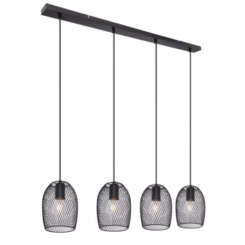 Globo DOPS Hanger Zwart, 4-lichts