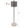 Lilleballe Staande lamp Cream, Grijs, 1-licht