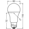 Osram E27 14 Watt warm wit 1521 Lumen