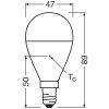 Osram E14 7.5 Watt warm wit 806 Lumen