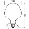 Osram E27 7.3 Watt warm wit dimbaar 806 Lumen