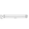 Ledvance LINE Wand- en plafondlamp LED Zwart, 1-licht